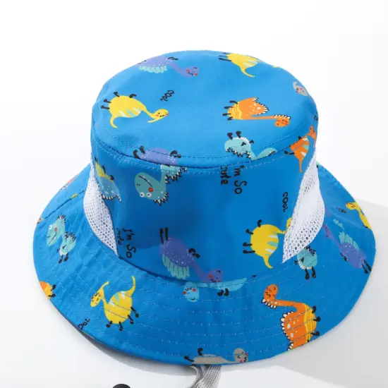 3D embroidered outdoor wide-brim fisherman hat