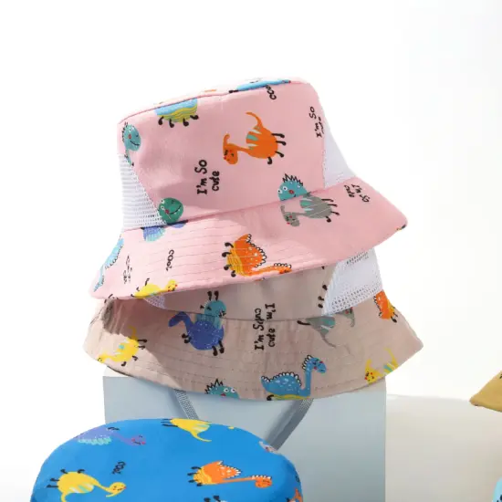 3D embroidered outdoor wide-brim fisherman hat