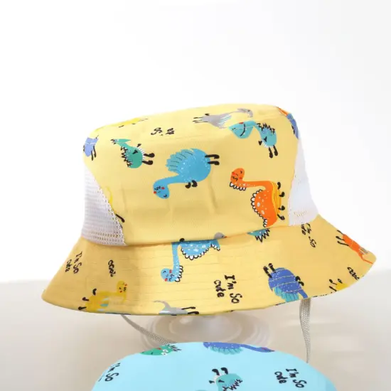 3D embroidered outdoor wide-brim fisherman hat