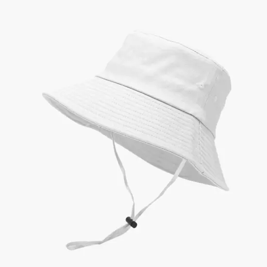 Custom logo bucket hat with chin strap