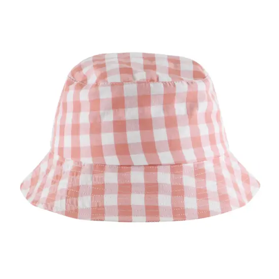 Custom cotton bucket hat with adjustable drawstring