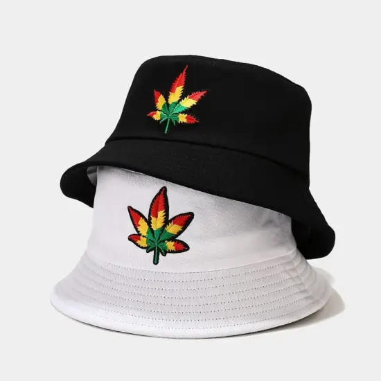 Custom cotton bucket hat with adjustable drawstring