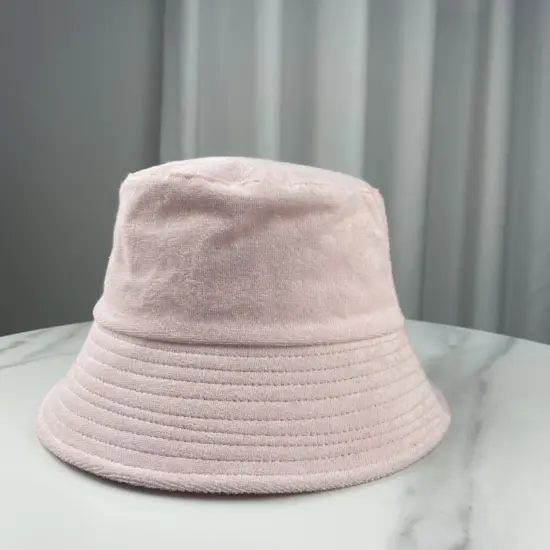 Soft breathable towel bucket hat for outdoor use