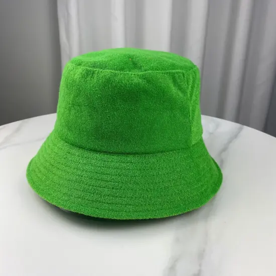 Soft breathable towel bucket hat for outdoor use
