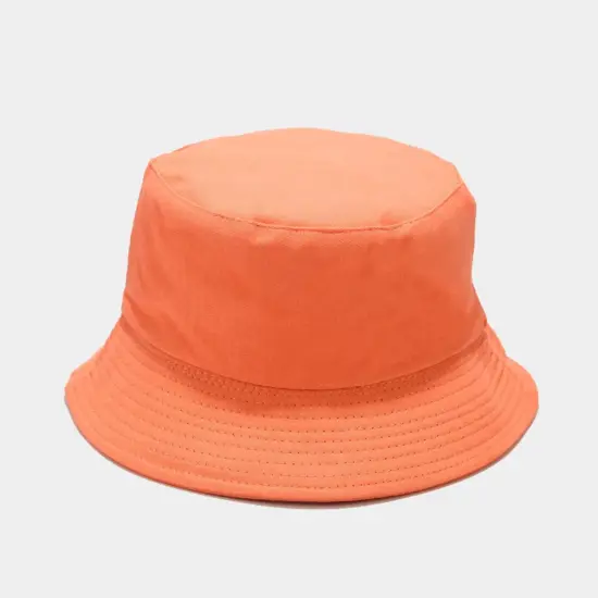 Solid color blank cotton fisherman hat