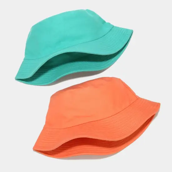 Solid color blank cotton fisherman hat