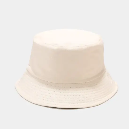 Solid color blank cotton fisherman hat