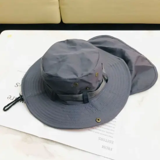 Premium blank cotton fisherman hat custom-ready