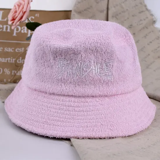 Soft terry loop bucket hat for outdoor