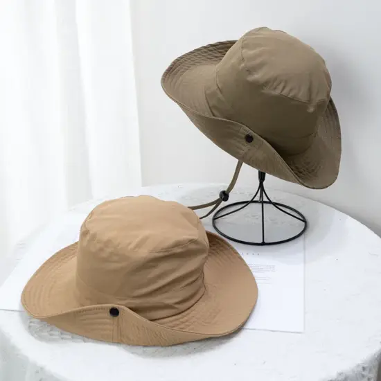 Bulk cotton blank solid bucket hat custom