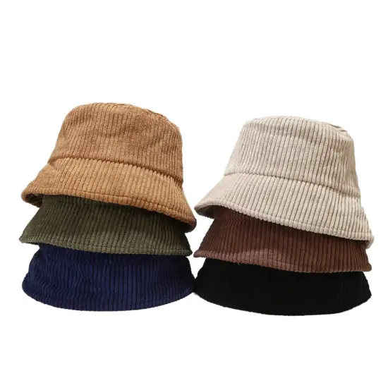 Warm Winter Outdoor Corduroy Bucket Hat