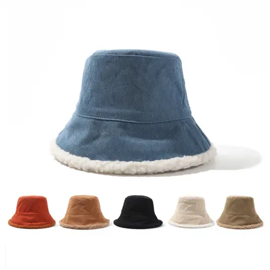 Warm Winter Outdoor Corduroy Bucket Hat