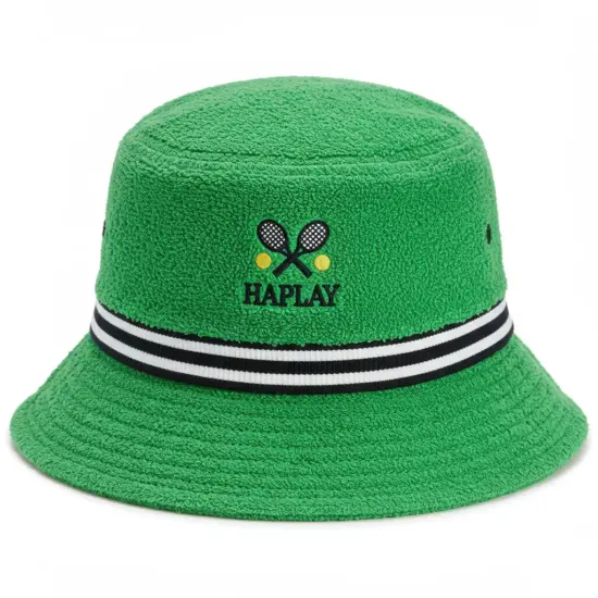 Warm terry winter bucket hat design