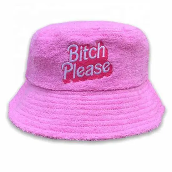 Warm terry winter bucket hat design