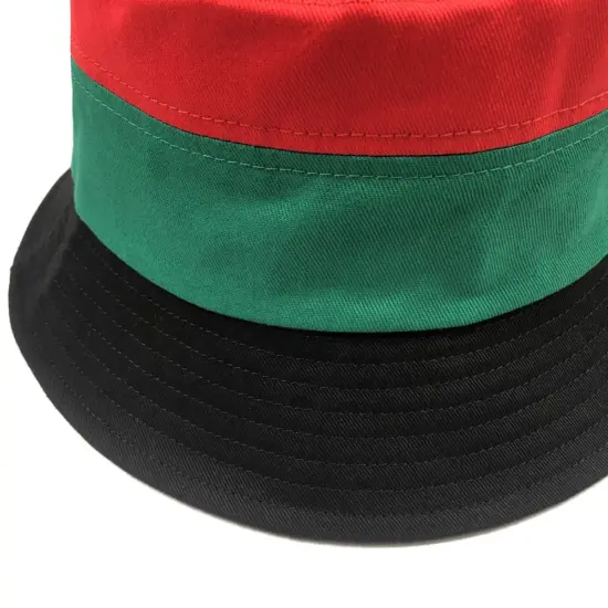 Custom patchwork bucket hat with branded logo