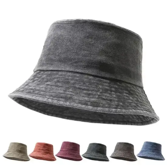 Cotton travel bucket hat for fashion and outdoor wear