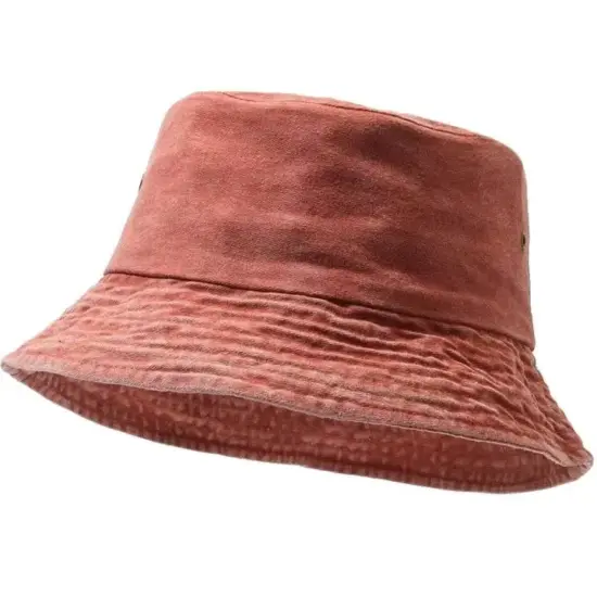 Cotton travel bucket hat for fashion and outdoor wear