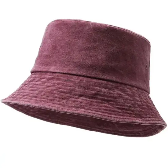 Cotton travel bucket hat for fashion and outdoor wear