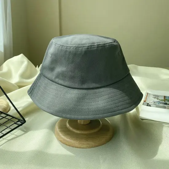 Premium custom embroidered cotton bucket hat