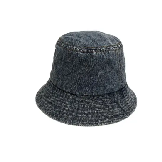 Outdoor printed plain denim bucket hat