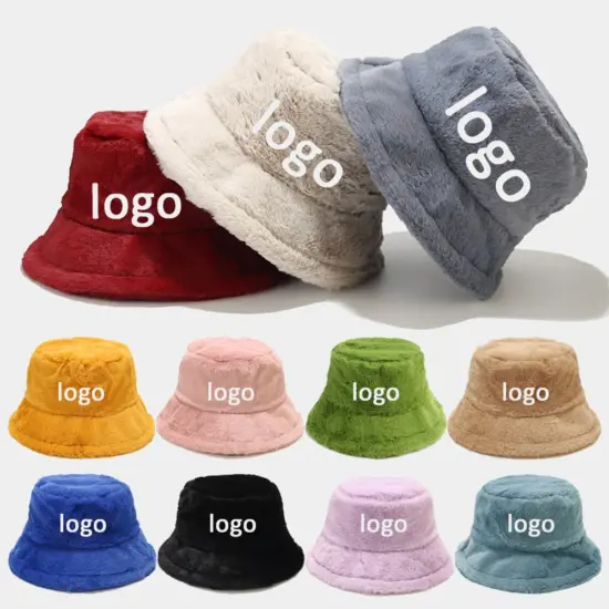 White and purple printed bucket hat for casual or fishing use