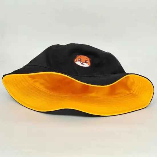 Reversible Embroidered Fisherman Bucket Hat