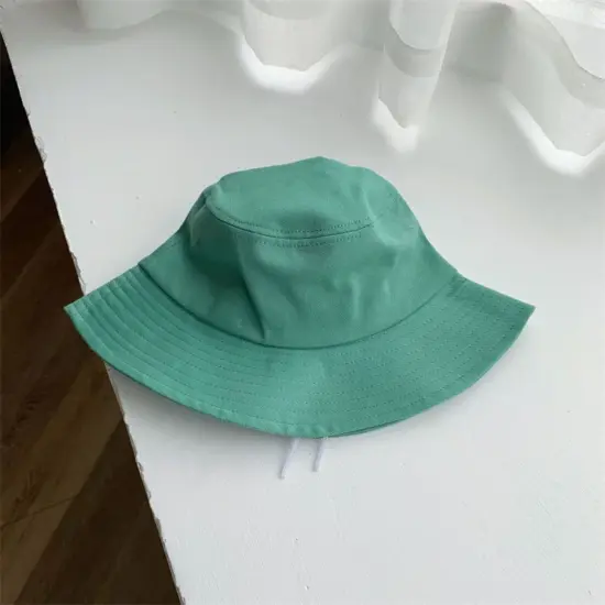 Solid plain cotton bucket hat