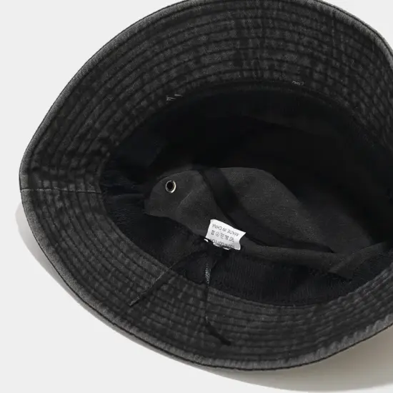 Solid plain cotton bucket hat
