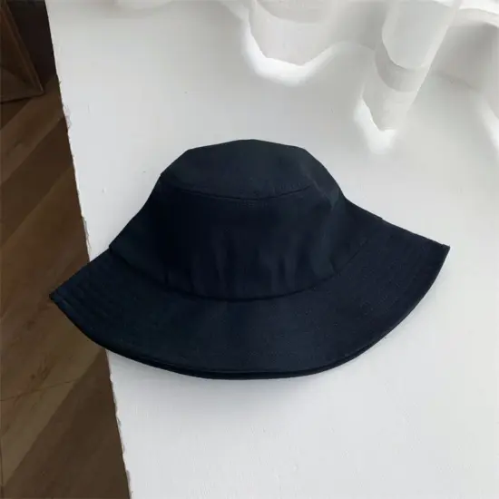 Wide-brim denim bucket hat wholesale
