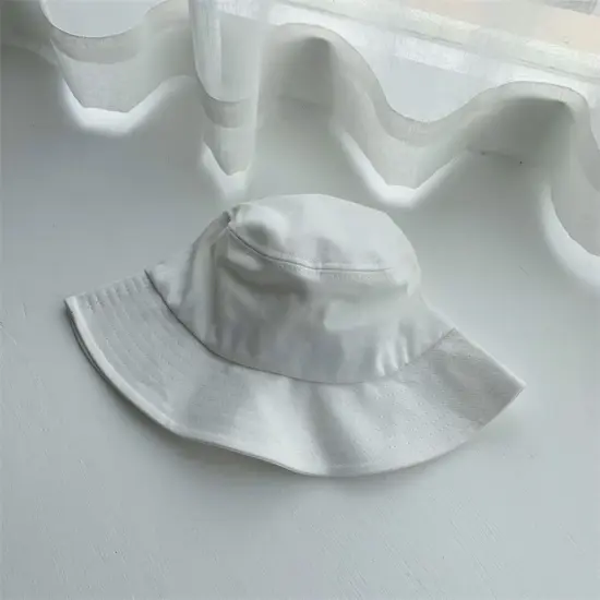 Wide-brim denim bucket hat wholesale