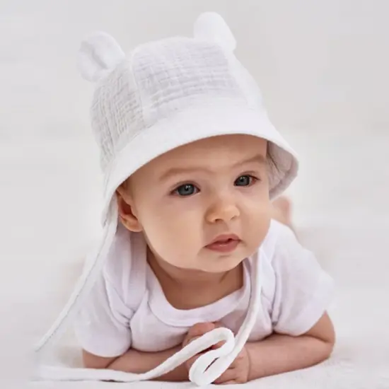 Cute Ear Kids Bucket Hat with Wide Brim UV Protection