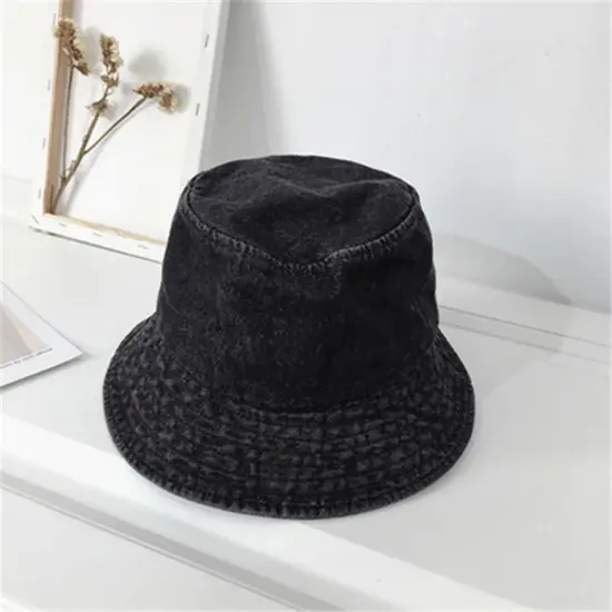 Fashion denim sun visor bucket hat for wholesale