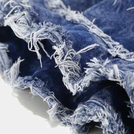 Hip-hop denim boonie fishing hat for outdoor use