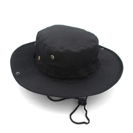 Quick-dry denim bucket hat for outdoor sports