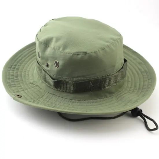 Quick-dry denim bucket hat for outdoor sports