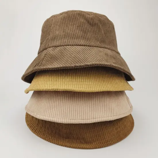Cotton Corduroy Outdoor Sun Bucket Hat