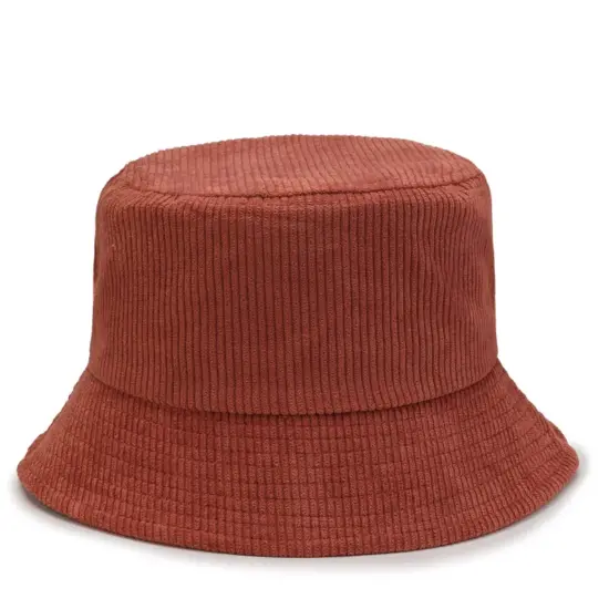 Solid Color Corduroy Bucket Hat for Men and Women