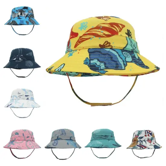 Outdoor fisherman bucket sun hat