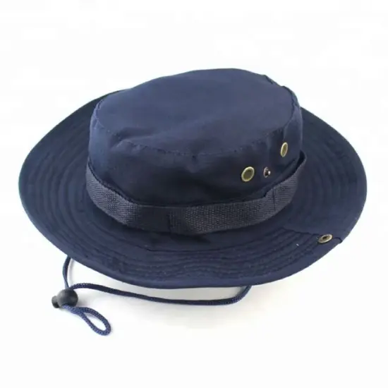 Colorful blank denim bucket hat for men