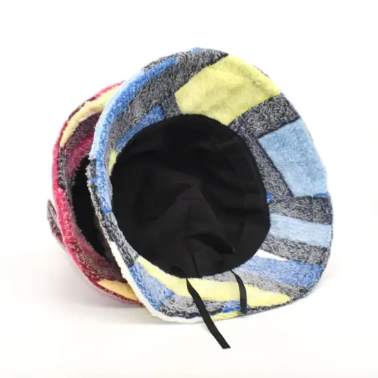 Colorful bucket hat with embroidered logo