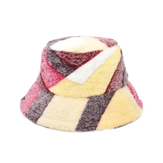 Colorful bucket hat with embroidered logo