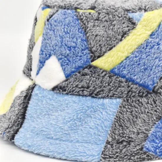 Colorful bucket hat with embroidered logo