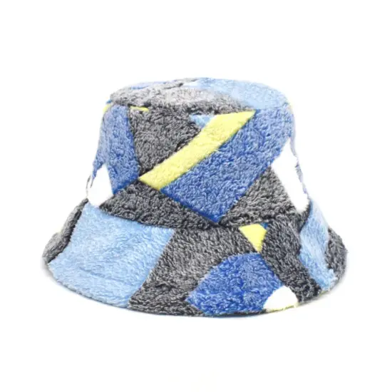 Colorful bucket hat with embroidered logo