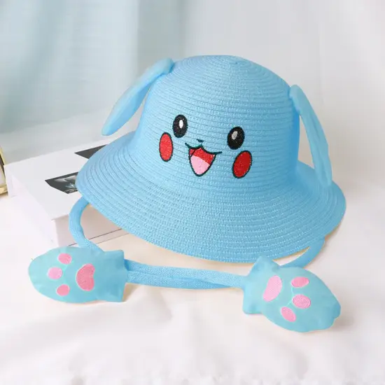 Natural Paper Straw Beach Bucket Hat Outdoor