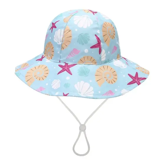 3D embroidered wide-brim outdoor sun hat