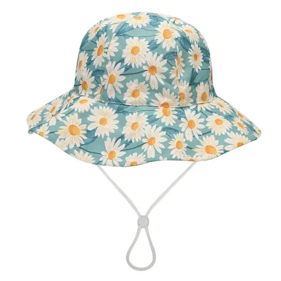 3D embroidered wide-brim outdoor sun hat