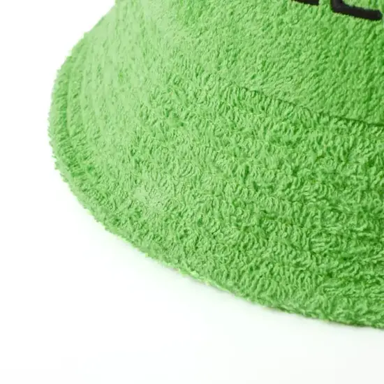 Plain terry cloth bucket hat for daily bulk use