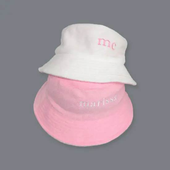 Custom Polyester Terry Cloth Bucket Hat