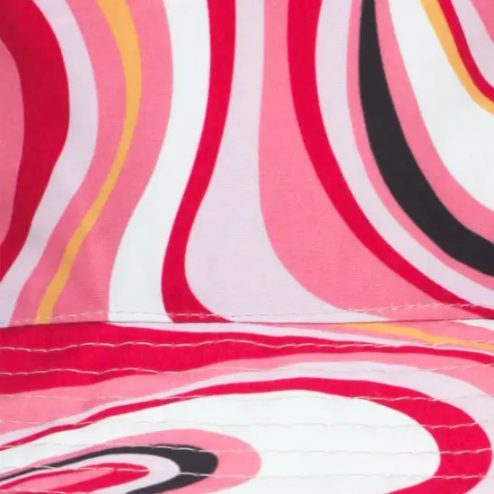 Custom Printed Denim & Leather Bucket Hat for Men and Women