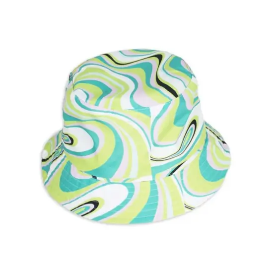 Custom Printed Denim & Leather Bucket Hat for Men and Women